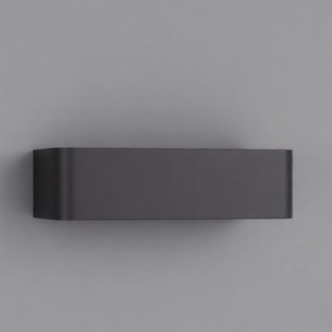 Nova Luce Videno - buiten wandverlichting - 20 x 5,5 x 10,3 cm - 10W LED incl. - IP65 - donker antraciet