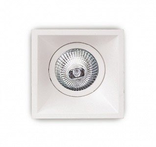 Maxlight Technics - inbouwspot 1L -  82 x 82 mm, Ø 78 mm inbouwmaat - wit