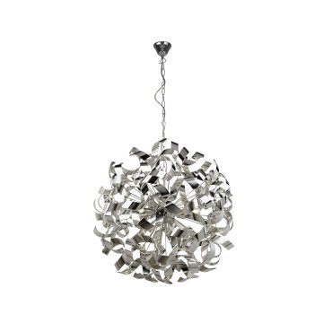 Searchlight Curls - hanglamp - Ø 60 x 110 cm - chroom