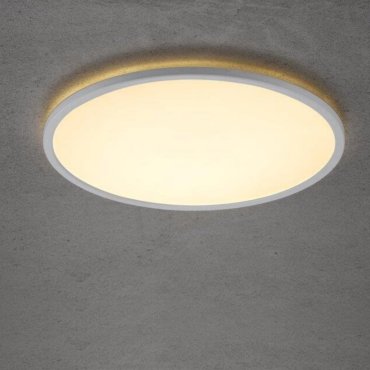 Nordlux Smart Oja - plafondverlichting - slimme verlichting - Ø 60 x 2,3 cm - 30W LED incl. - 2700K-6500K - wit