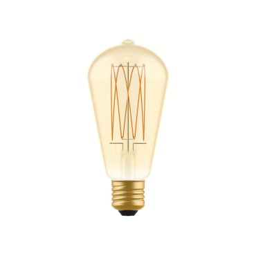Creative Cables LED filament lamp - Ø 6,4 x 14,9 cm - E27 - 7W dimbaar - 2700K - amber