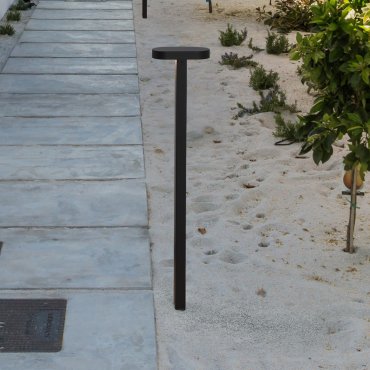 Nova Luce Ofir - tuinpaal - 16 x 75 x 8 cm - 10W LED incl. - IP54 - donker antraciet