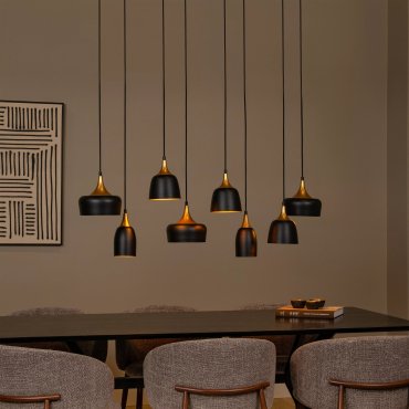 Lucide Chayanne - hanglamp - 125 x 35 x 156,5 cm - zwart