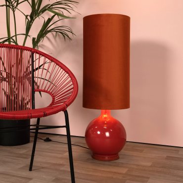 Lucide Esterad - vloerlamp - Ø 34 x 100 cm - oranje