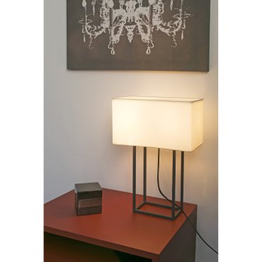 Faro Vesper - tafellamp - 40 x 20 x 60 cm - bruin en beige