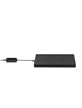 Nova Luce Base - oplaadstation voor 6 tafellampen - 42,5 x 3,5 x 27 cm