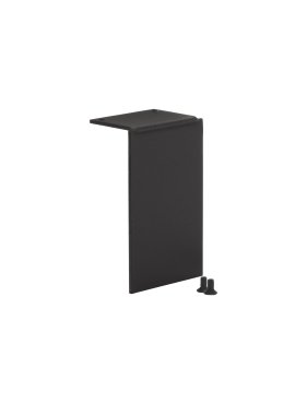 Nova Luce eindkap voor magnetisch profiel curve - 3,9 x 2,5 x 6,3 cm - zwart