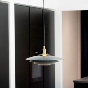 Nordlux Bretagne - hanglamp - Ø 38 x 217 cm - grijs