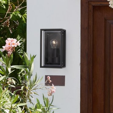 Nova Luce Regina - buiten wandverlichting - 13,8 x 23,8 x 10 cm - IP65 - donker antraciet