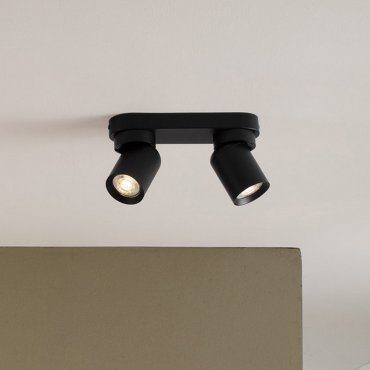 Nova Luce Amecy - opbouwspot 2L - 22 x 12,5 x 6,5 cm - zandzwart