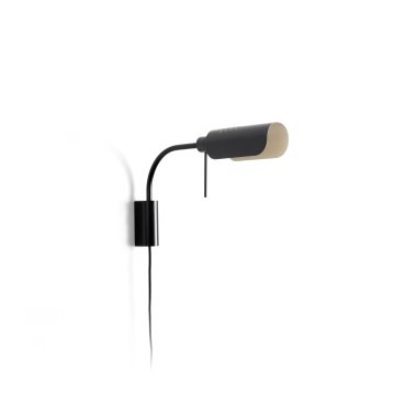 Faro Martinica S - wandverlichting met schakelaar - 47,2 x 8 cm - zwart