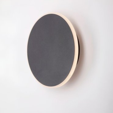 Nova Luce Nevo - wandlamp - Ø 20 x 3,9 cm - 12W LED incl. - zandzwart