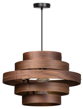 ETH Walnut - hanglamp - Ø 50 x 176,5 cm - bruin
