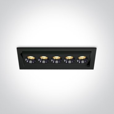 ONE Light Mirror Adjustable Boxes - inbouwspot - 158 x 50 mm, 150 x 43 mm inbouwmaat - 12W LED incl. - zwart