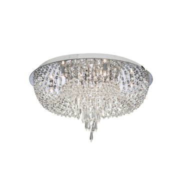 Searchlight Orion - plafondverlichting - Ø 50 x 31,5 cm - 10 x 14W halogeen incl. - chroom