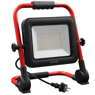 Century Italia Rework - draagbare verstraler - 33,5 x 20 x 37,5 cm - 70W dimbare LED incl. - IP65 - zwart en rood