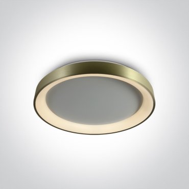 ONE Light LED Decorative Plafo - plafondverlichting - Ø 37,5 x 5,7 cm - 30W dimbare LED incl. - geborsteld messing