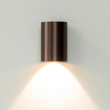 Artdelight Brody - wandlamp - Ø 7,2 x 11 cm - 4W LED incl. - IP54 -  geborsteld brons