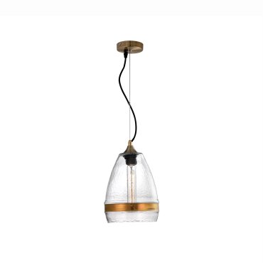 Nova Luce Chicago - hanglamp - Ø 20 x 175 cm - brons