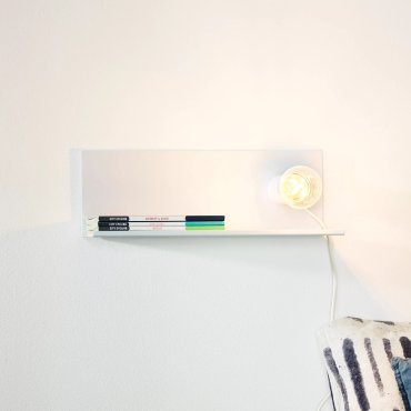 Lucide Sebo - wandlamp met schakelaar - 35 x 12 x 12 cm - wit