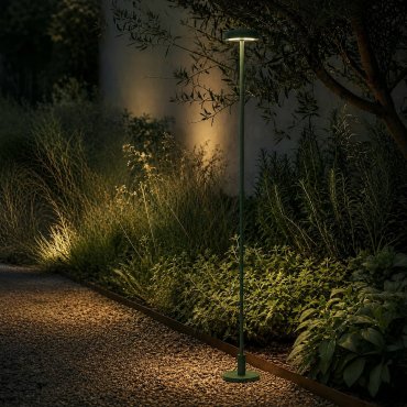 VK Lighting Jade - tuinpaal - Ø 7 x 113,4 cm - 1W LED incl. - IP65 - groen