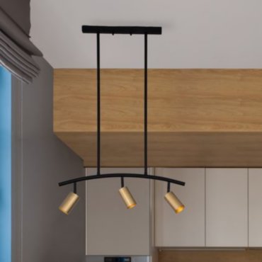 Nova Luce Pogno - hanglamp - 72,5 x 90 cm - zwart en goud