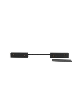 Nova Luce Ultra Slim - Connector elektrisch en mechanisch voor magnetisch opbouw profiel - zwart