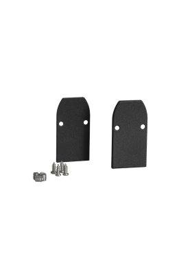 Nova Luce Ultra Slim - opbouw magnetische rail - 2 eindkappen - zwart