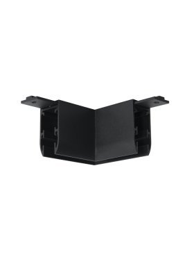 Nova Luce Ultra Slim - opbouw magnetische rail - horizontale 90 graden connector - 4,5 x 4,5 cm - zwart