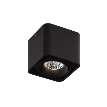 SHOWROOMMODEL - Dobac Batumi Single Head - opbouwspot 1L - 10 x 10 x 9 cm - 8W LED incl. - zwart