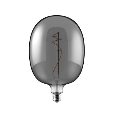 Daylight Italia LED lamp Ellipse - Ø 17 x 26,4 cm - E27 - 10W dimbaar - 1800K - gerookt