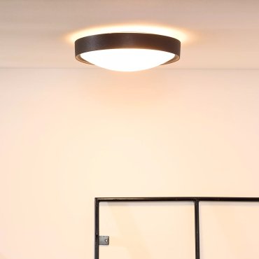 Lucide Lex - plafondverlichting - Ø 33 x 10 cm - zwart