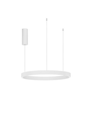 Nova Luce Elowen - hanglamp - Ø 60 x 150 cm - 60W dimbare LED incl. - wit