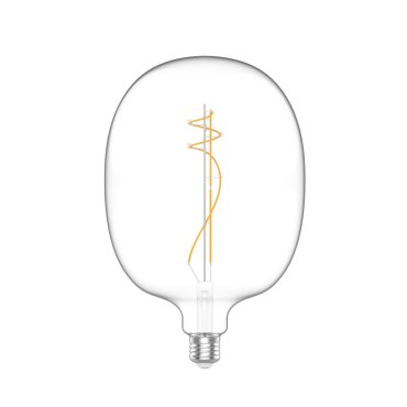 Daylight Italia LED lamp Ellipse - Ø 17 x 26,4 cm - E27 - 10W dimbaar - 2700K - transparant