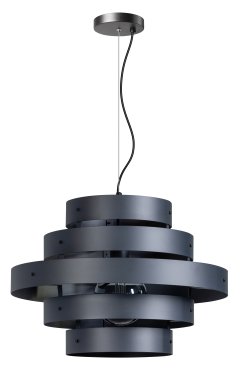 ETH Blagoon - hanglamp - Ø 50 x 210 cm - antraciet