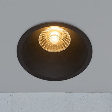 Nordlux Albric - inbouwspot - Ø 90 mm, Ø 83 mm inbouwmaat - 8W dimbare LED incl. - IP44 - zwart