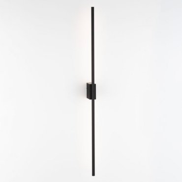 Nova Luce Tien - wandlamp - 1,5 x 8,3 x 90 cm - 15W LED incl. - IP44 - zandzwart