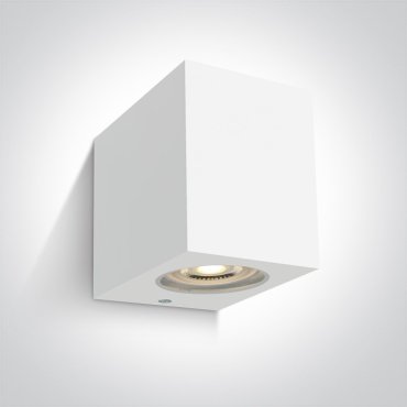 ONE Light GU10 Outdoor Cube Lights - buiten wandverlichting - 7 x 9 x 9 cm - IP65 - wit