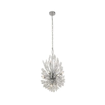 Searchlight Peacock - hanglamp - Ø 37 x 200 cm - chroom