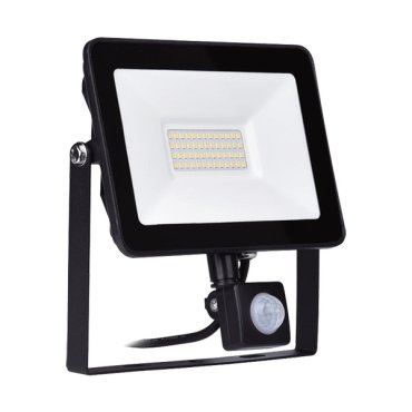 Elmark Vega - verstraler met sensor - 15,8 x 11,8 x 2,5 cm - 30W - 5500K - IP65 - zwart