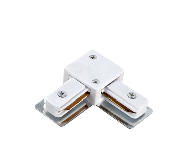 Elmark rail accessoires - L connector - 1 fase railsysteem - wit