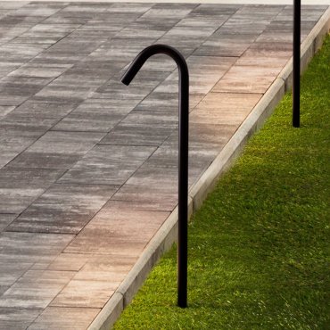 Nova Luce Gleam - tuinpaal - 20 x 80 x 3 cm - 5W LED incl. - IP65 - donker antraciet