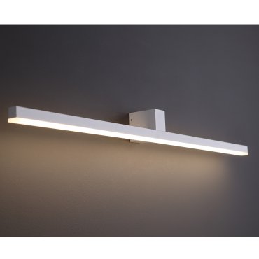 Maxlight Longbeam - spiegellamp - 90 x 7,5 x 7,5 cm - 9W LED incl. - IP54 - wit