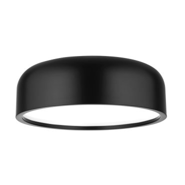 Nova Luce Perleto - plafondverlichting - Ø 48 x 15 cm - zwart