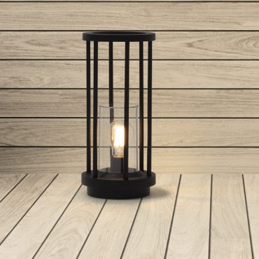 Nova Luce Elysium - tuinpaal - Ø 16 x 35 cm - IP65 - donker antraciet