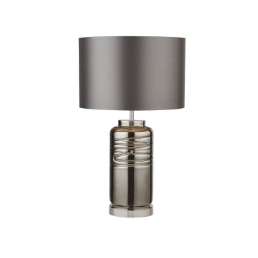 Searchlight - tafellamp - Ø 31 x 54 cm - grijs