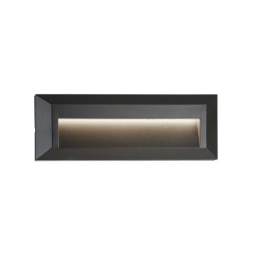 Searchlight Ankle - inbouw wandverlichting - 23 x 2,7 x 8 cm - 1,7W LED incl. - IP65 - donkergrijs