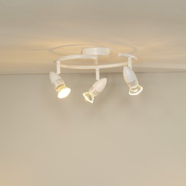 Lucide Caro 3 - opbouwspot - Ø 31 x 13 cm - 3 x 5W LED incl. - wit