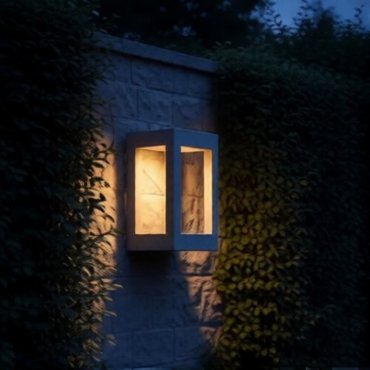 Nova Luce Bev - buiten wandverlichting - 20 x 35 x 20 cm - 5W LED incl. - IP65 - grijs