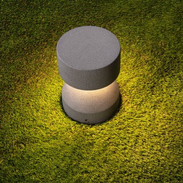 Nova Luce Lua - tuinpaal - Ø 16 x 22 cm - 12W LED incl. - IP65 - zwart